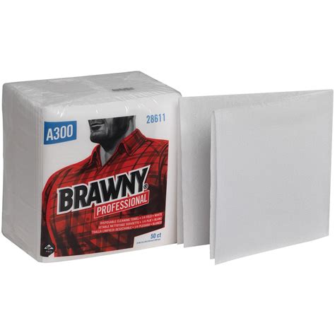 brawny professional gpc  disposable cleaning towels  gp pro  carton white