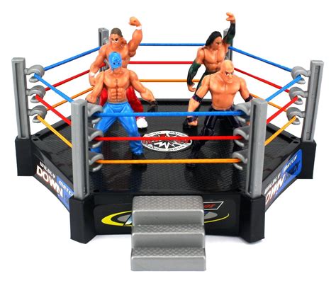 vt ring king wrestling toy figure play set  ring  toy figures