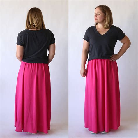 everyday maxi skirt easy sewing tutorial   autumn