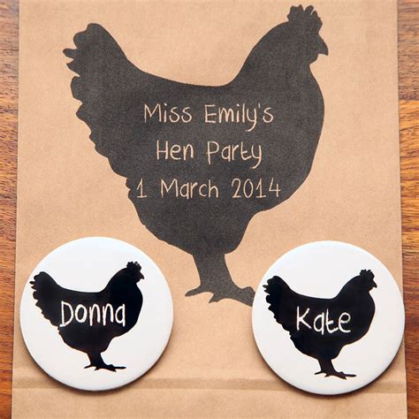 Hen Night Personalised Party Favour Bags By Red Berry Apple