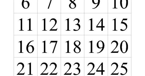 printable numbers chart   math pinterest number chart