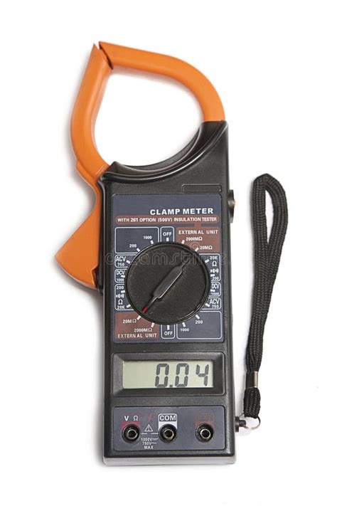 clamp meter stock photo image  electric instrument