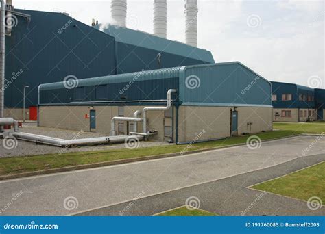 power  energy gas fired power station stock image image