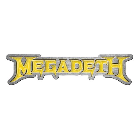megadeth ‘logo metal pin badge hmol new