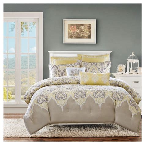 Naomi 7 Piece Comforter Set Yellow King Cal King