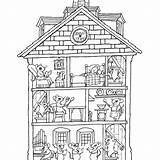 Coloring House Pages Interior Book Haunted Rooms Printable Houses Print Google Search Colouring Color Halloween Kids Sheets Colour Getcolorings Johanna sketch template
