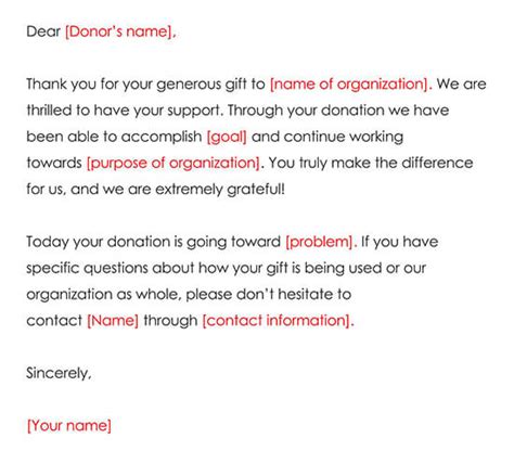 letter  donors samples  templates