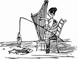 Nonsense Lear Clipart Welling Harp Animals Catching Gutenberg Literatpro Maniax sketch template