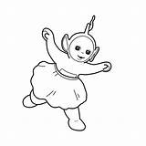 Teletubbies Laa Kleurplaat Dansen Houdt sketch template