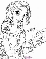 Coloring Tangled Rapunzel Pascal Pages Disney Pdf Printable Painting Disneyclips sketch template