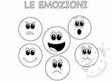Emozioni Colorare Faccine Semaforo Comportamento Emoticon Bacheca Scegli sketch template