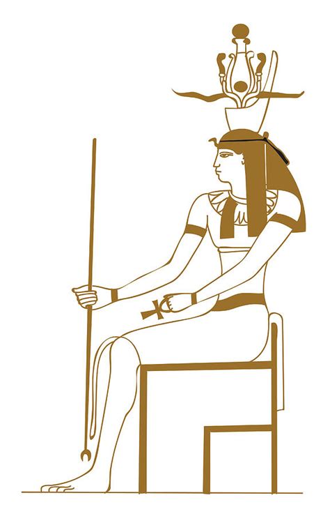 Digital Illustration Of Ancient Egyptian Earth God Geb