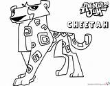 Arctic Fox Cheetah sketch template
