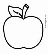 Apple Fruit Coloring Pages Printable sketch template