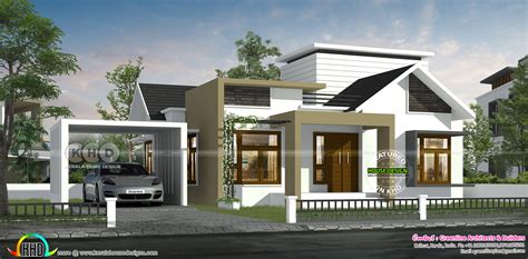 sq ft  bedroom single floor modern house kerala home design  floor plans  dream