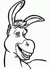 Shrek Coloring Donkey Colorare Malvorlage Esel Smiles Disegni Mule Burro Colorear Burros Ausmalen Trickfilmfiguren Renderizadas Sketches Valentines Cartone Animato Personaggio sketch template