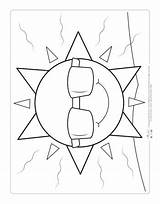 Coloring Weather Pages Kids Sunny Sun Rainy Itsybitsyfun Preschool sketch template