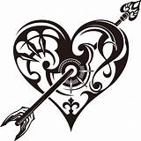 Tribal Heart Tattoo Designs Clipart Cliparts Clip Transparent Pierced Pinclipart Library Open Automatically Start Onlinelabels sketch template