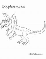 Dilophosaurus Coloring Pages Dinosaur Print Designlooter Printable Getcolorings Getdrawings Drawing Size Click Color 78kb 3300px 2550 sketch template