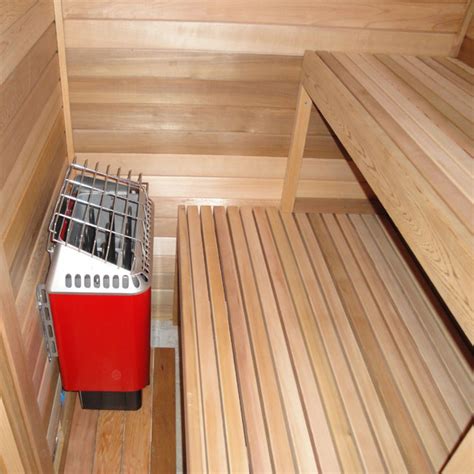 freestanding pre fab sauna kit heater accessories