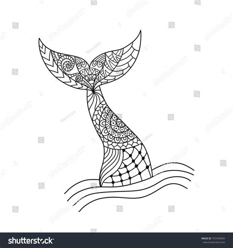mermaid tail printable picture coloring pages