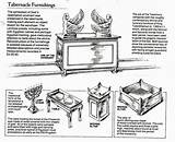 Tabernacle Moses Printable Furnishings Solomon Uteer Spiritual Scriptures sketch template