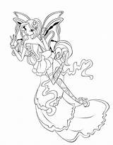 Harmonix Flora Winx Linework Colorea sketch template