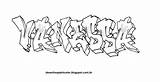 Graffiti Colorir Nome sketch template