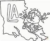 Louisiana Coloring Pages State Symbols Flag Printable Drawing Map Comments Getdrawings Coloringhome sketch template