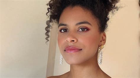 zazie beetz takes summer s most popular makeup hue for a spin at the