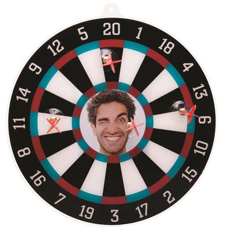 photo dart board personalized custom picture image  suction cup darts