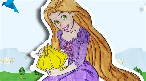 coloring rapunzeldisney coloring book tangled rapunzel princessdisney