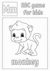 Monkey Coloring Premium sketch template