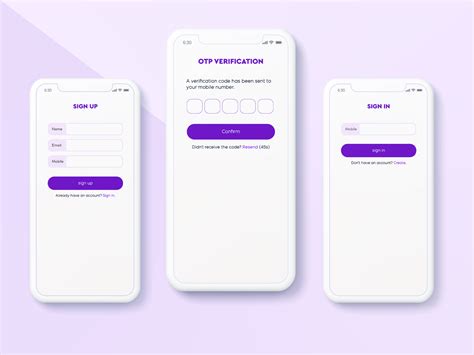 registration mobile app ui design uplabs