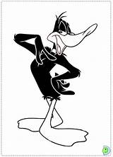 Coloring Pages Daffy Duck Bugs Dinokids Print Looney Tunes Cartoons Close sketch template