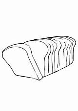 Toastbrot Geschnittenes Speisen Brot sketch template