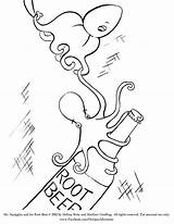 Coloring Beer Bottle Printable Octopus Getdrawings Pages Getcolorings sketch template