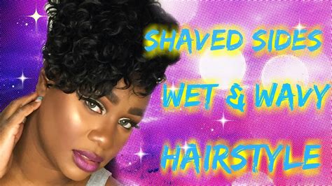 wet and wavy hair with short hair and shaved sides pt2 youtube