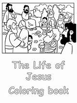 Jesus Coloring Life Children Book Slideshare sketch template