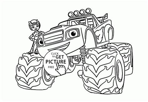 epingle sur monster truck coloring pages