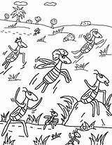 Plagues Plague Locusts Moses sketch template