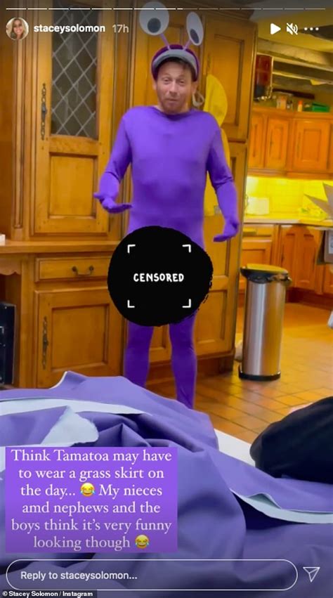 Joe Swash Forced To Protect His Modesty In Very Tight Purple Costume