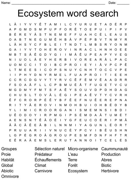 ecosystem word search wordmint