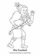Colouring Trunchbull Miss Pages Dahl Roald Matilda Coloring Characters Sheets Printable Activityvillage Honey Kids Activity Language Bfg Books Visit Explore sketch template