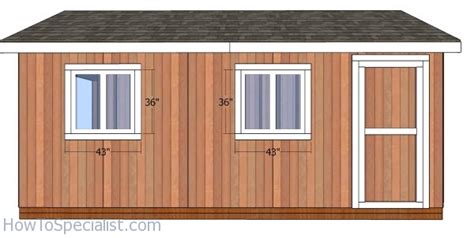 10x20 Gable Shed Roof Plans Howtospecialist How To