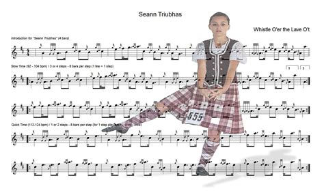 piping score for the seann triubhas dance art commission references scottish highland dance
