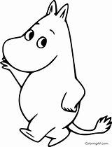 Moomin Coloringall sketch template