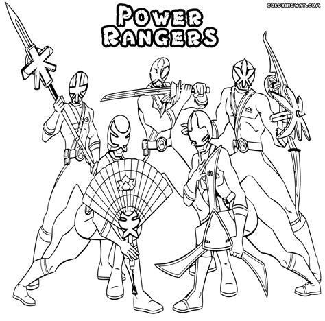 power rangers girls coloring pages coloring home