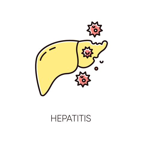 hepatitis rgb color icon  vector art  vecteezy