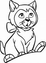 Cat Coloring Pages Alice Wonderland Color Kids Gato Colorear Printable Print Disney Clip 329c Thinks Cliparts Para Cartoon Outline Infantiles sketch template